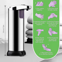 Dispensador Automatico de Sabão, Nivel Ajustavel, Sem toque, sensor aotomatico de movimento, desinfetante para as mãos, inteligente